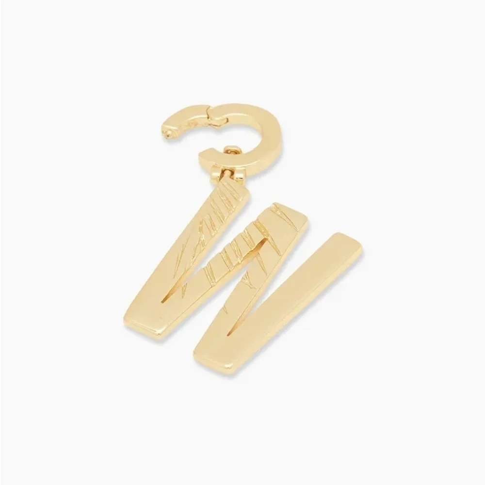 Gorjana New‎ Parker Initial W Charm 18k Gold Plated Brass